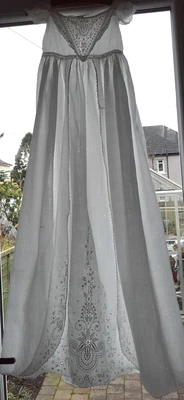 £14.99 • Buy Antique Ayrshire Lace Christening Gown, Perhaps Re-purpose Antique Doll?