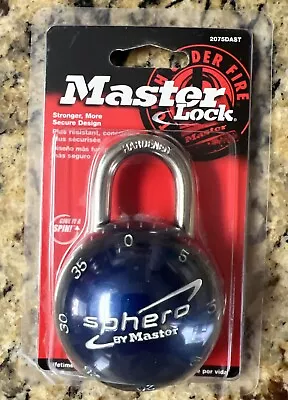 Master Lock Sphero By Master Blue Smooth Spin Combination Lock Padlock 2075DAST • $12