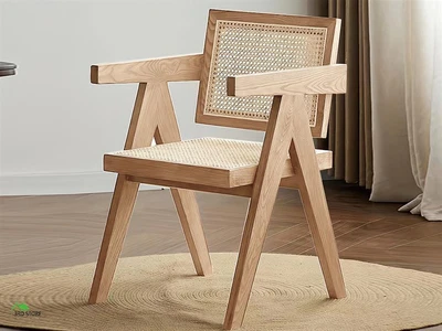 Wesley Rattan Dining Chairs Natural • $191.20