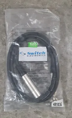 Male XLR To 1/4 Jack Cable Stereo Plug Mic 6.35mm 6.3mm - 1m Lead • £4