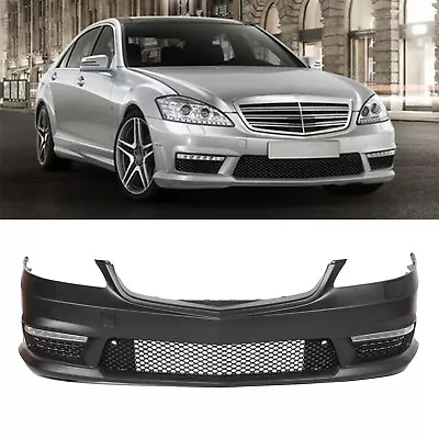 S63/65 Style Front Bumper W/O PDC W/DRLs For Mercedes Benz S-Class W221 S550 • $465.50