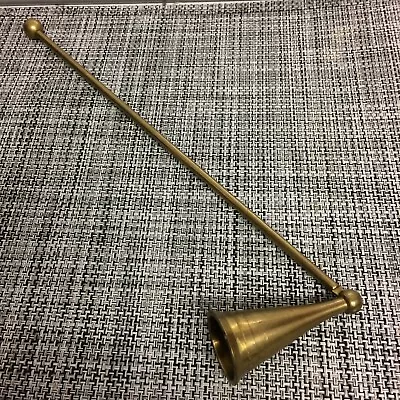 £14.99 • Buy VINTAGE BRASS CANDLE SNUFFER LENGTH 28cm