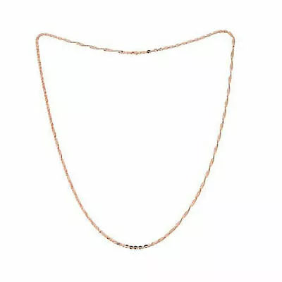 HSN Michael Anthony Jewelry 10K 3mm Rose Gold Cleo Link Chain 22  Necklace $399 • $299.99