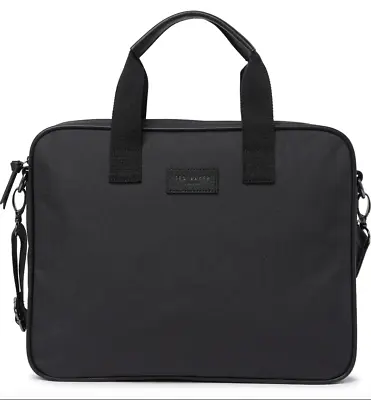 Ted Baker London Nylon Black Document Laptop Bag Satchel Briefcase NWT $129 • $49.99