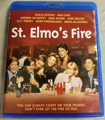 St. Elmo's Fire (Emilio Estevez Rob Lowe Demi Moore) ~ Blu-ray ~ Free Shipping • $6.99