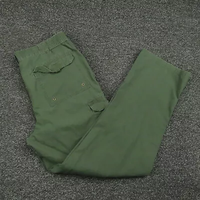 Red Head Pants Adult Size 38x34 Green Cargo Pocket Rip Stop Casual Straight Mens • $19.95