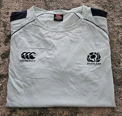 Canterbury Of New Zealand Scotland Rugby Blue T-shirt Size M • £19.99