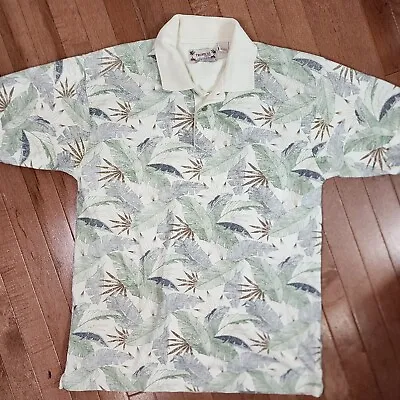 Tropical Cotton Brand  Hawaiian Las Vegas Polo Shirt Mens Large Golf VTG 90s • $4.99