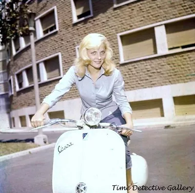 Italian Actress Virna Lisi Riding A Vespa - 1960s - Celebrity Photo Print • $10