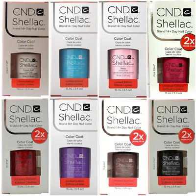£15.95 • Buy CND Shellac UV/LED Gel Nail Polish 15ml - Clearance Stock - 15 Colours