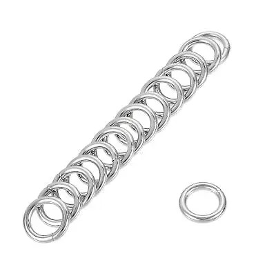 Metal O Ring 16mm(0.63 ) ID 3.8mm Thickness Iron Rings For DIY Silver Tone 20pcs • $11.85