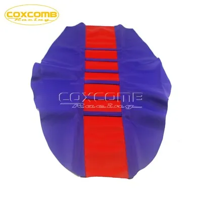 Blue/Red Rubber Gripper Soft Seat Cover For Yamaha YZ YZF WR TTR 125 250 300 450 • $17.67