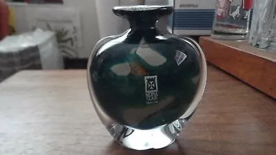 Mdina Hand Blown Art Glass Vase Malta Earthtones Signed • $42