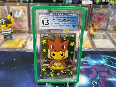 $2469 • Buy Pokemon Card Japanese - Charizard Poncho Pikachu 208/XY-P - CGC 9.5 Sub Grades 