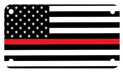United States Flag Motorcycle ATV 4  X 7  License Plate Thin Red Line #2 • $13.57