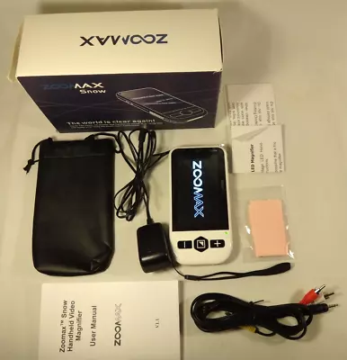 Zoomax Snow 4.3  LCD Video Portable Magnifier EM-RV4VL Charger Low Vision *Read • $179.99