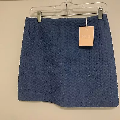 Mink Pink Quilted Blue Skirt Small • $22