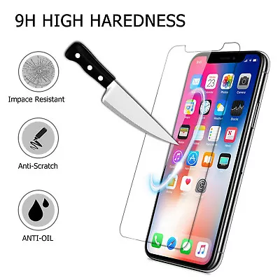 $49.99 • Buy [Ultra Clear] [Shatter Proof] Glass Screen Protector For Apple IPhone X / 10 Lot