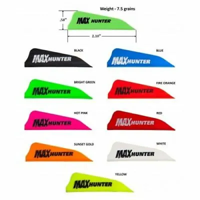 100 AAE Max Hunter 2.1  Vanes  Blue Red Orange Green White Gold • $21.99