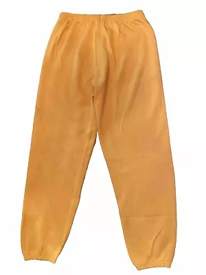 Vintage Tultex Sweatpants Mens Medium Yellow Made In USA Joggers Fleece 90s 80s • $14.43