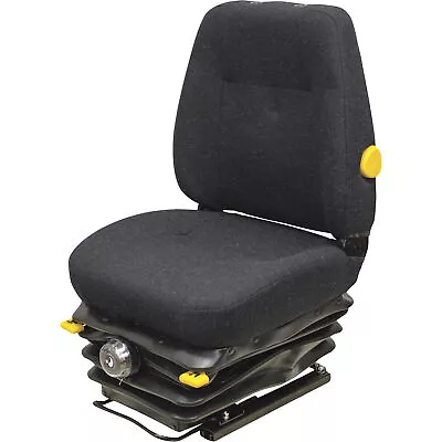 K & M Uni Pro 411 Highback Mechanical Suspension Tractor Seat Black Fabric • $979.99