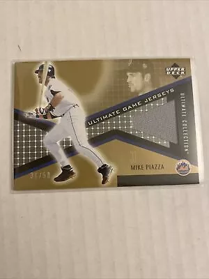 2002 Upper Deck Mike Piazza Ultimate Collection Game Used Jersey #36/50 • $10.99