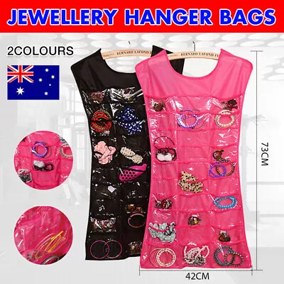 Jewellery Hanger Bags Dress Hanging Jewelry Organiser Earring Display Holder New • $7.40