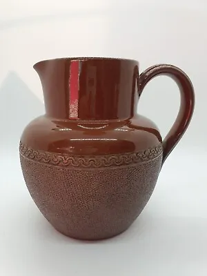 £6 • Buy Vintage Lovatt Langley Mill Terracotta Jug / Antique Brown Vase 