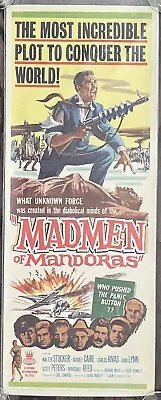 Insert Movie Poster Madmen Of Mandoras 1963 - 14 X 36 • $19.99