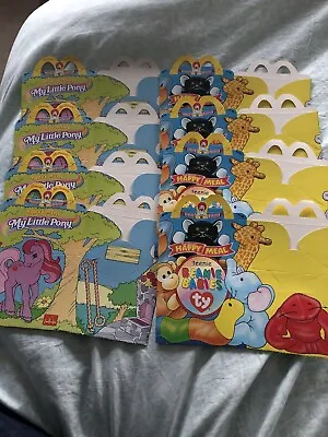 McDonalds My Little Pony /TY Beanie Babies Happy Meal Boxes (4 Of Each) • £14.99
