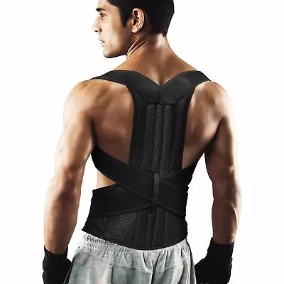 Posture Corrector Lumbar Pain Relief Upper Back Shoulder Support Brace M L Or XL • £19.95