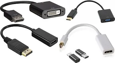 DisplayPort HDMI DVI VGA Adapter Converter Convertion Plug Mini DP Display Port • $2.15