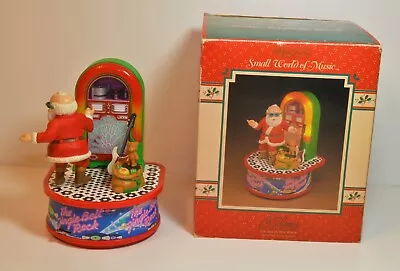 VTG ENESCO JINGLE BELL ROCK Dancing Santa Animated Lighted Musical W/Box Gilmore • $106.21