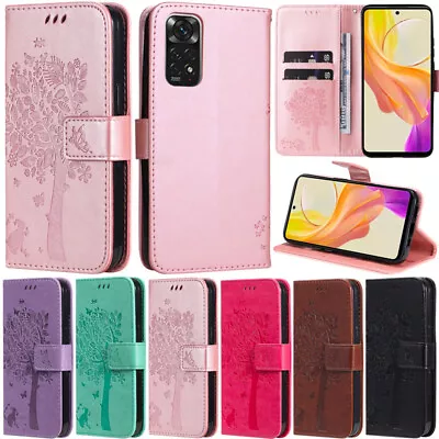 For Xiaomi Poco M4 Pro Redmi 10C 10A Note 9S Tree Wallet Leather Flip Cover Case • $13.54