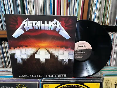 METALLICA - Master Of Puppets KOREA LP. Black Lyric Back Cover • $49.50