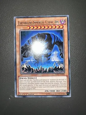 Yugioh Earthbound Immortal Ccapac Apu - LED5-EN000 - Rare - 1st Ed • £1.69