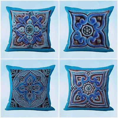  4pcs Cushion Covers Moroccan Geometric Couch Pillows • $31.89