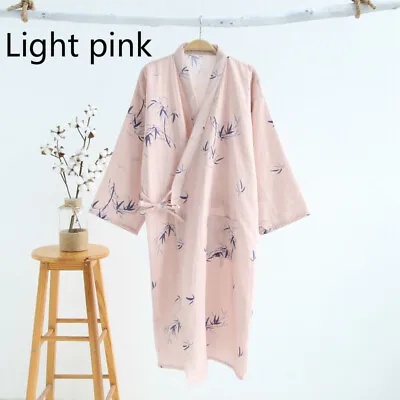 Women Bathrobe Japanese Night Robe Sleepwear Kimono Dress Gown Loose Yukata • £23.21