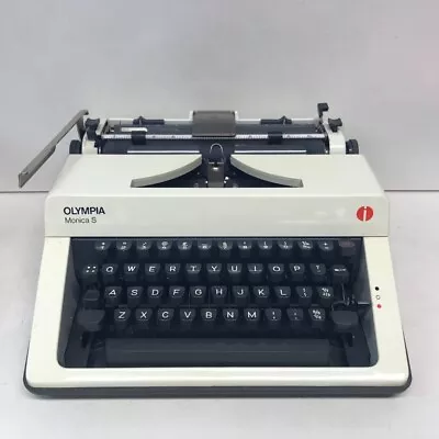 Olympia Typewriter Monica S Deluxe Manual In Case Instructions Vintage Untested  • £16