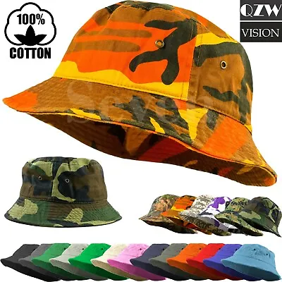 Bucket Fishing Boonie Cotton Hat Cap Brim Visor Sun Safari Military Camp Travel  • $9.49