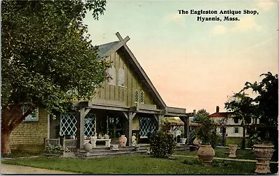 Postcard MA Hyannis Cape Cod The Eagleston Antique Shop ~1910 S21 • $9.33