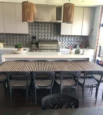 $6000 • Buy Henry Hall Designs Flow Collection Outdoor Dining Set