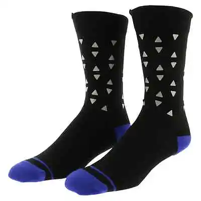 Adidas Mens Originals Reflective Crew Socks Black Blue MEN SHOE SIZE 6-12 • $18