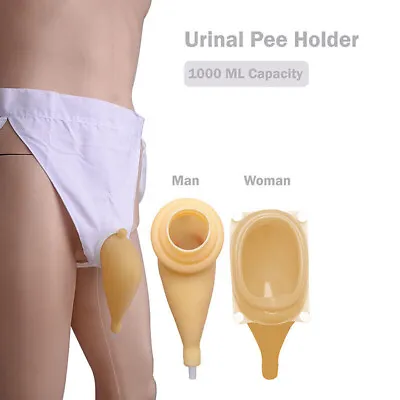 Male Female Reusable Urine Bag Urinal Pee Holder Collector Urinary Incontinence' • $15.20