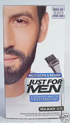 $14.99 • Buy Just For Men Mustache&beard Brush-in Color Gel Application Kit(5 Colors)