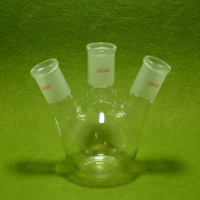 $18.92 • Buy Flat Bottom Flask,250ML,24/40,3 Neck,Three Neck,Chemistry Lab Glassware