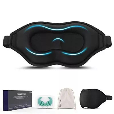 $8.34 • Buy Sleep Mask, Adjustable 3D Contoured Cup Block Out Light Eye Cover Mask 