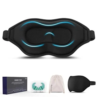 $8.34 • Buy Sleep Mask, Adjustable 3D Contoured Cup Block Out Light Eye Cover Mask 