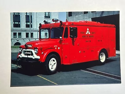 Duluth MN 1950s GMC Civil Defense Rescue Fire Apparatus Photo A43 • $5