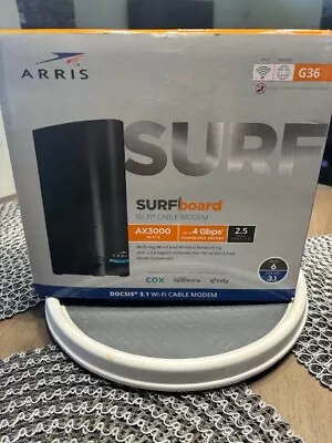 NEW ARRIS SURFboard G36 DOCSIS 3.1 Gigabit Cable Modem And AX3000 Wi-Fi 6 Router • $75